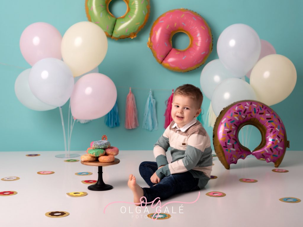 Sesion de cumpleaños con donuts