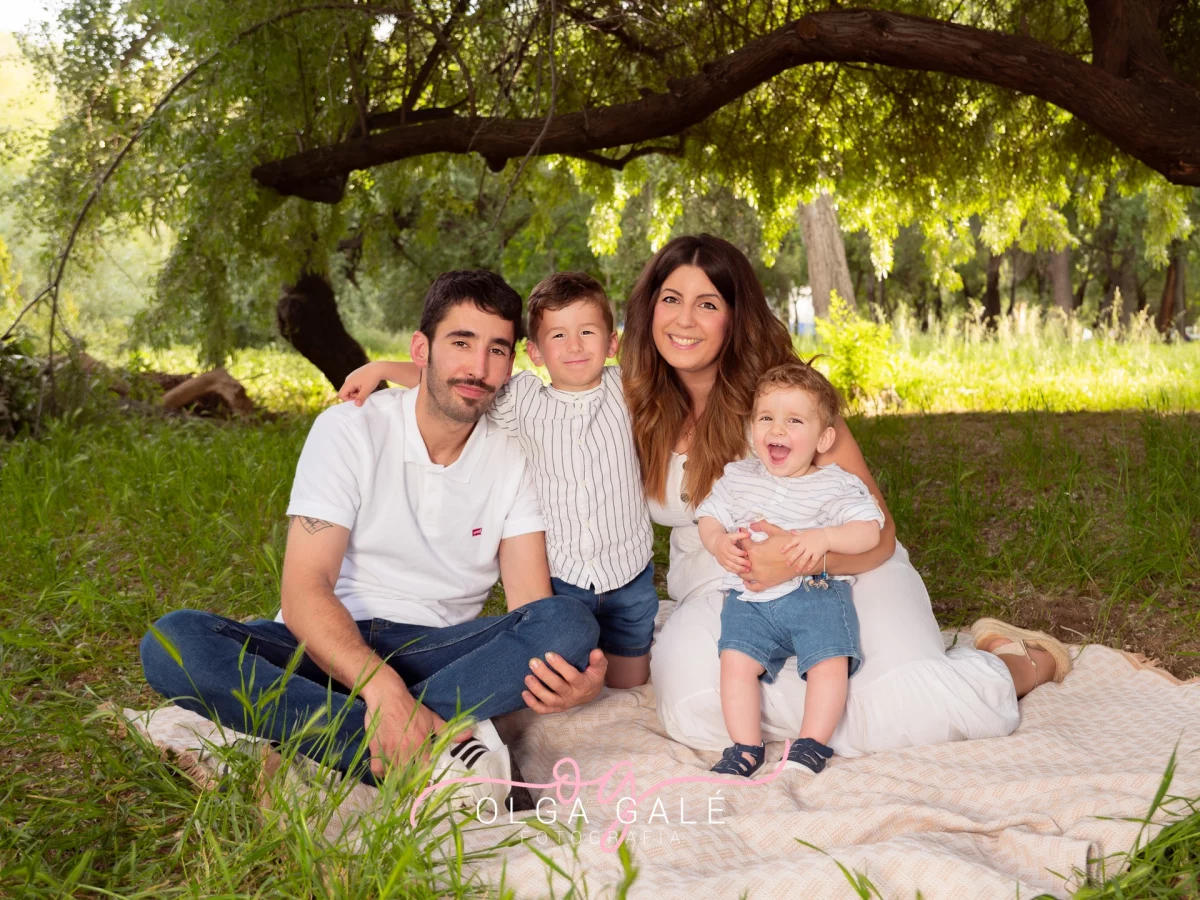 Sesion en exterior en familia